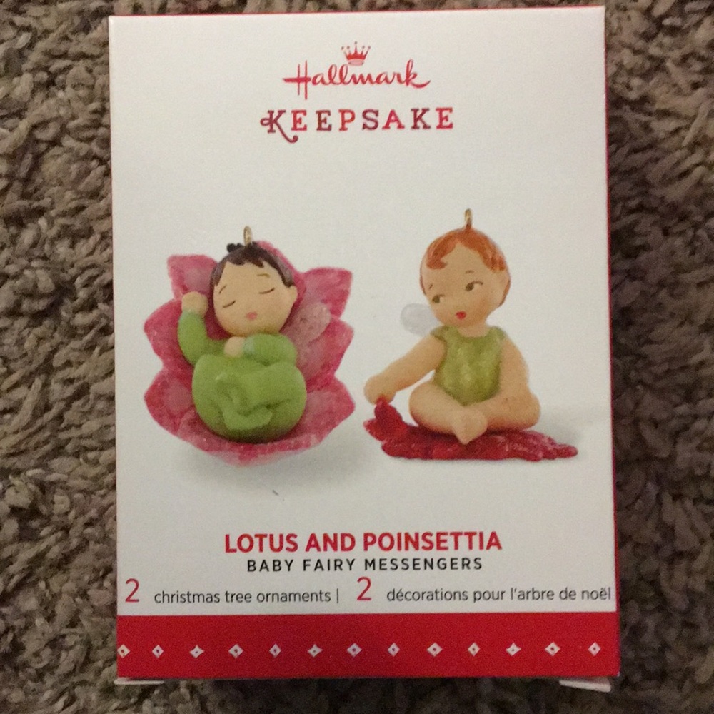 Lotus and poinsettia baby fairy messengers